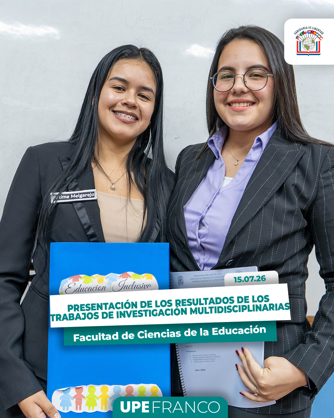 Estudiantes de Ciencias de la Educación presentaron resultados de investigaciones multidisciplinarias